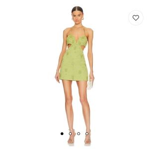 Brand New With Tag Mini Dress in Jade Green - Size XS